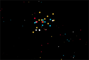 HTML5彩色烟花粒子动画特效